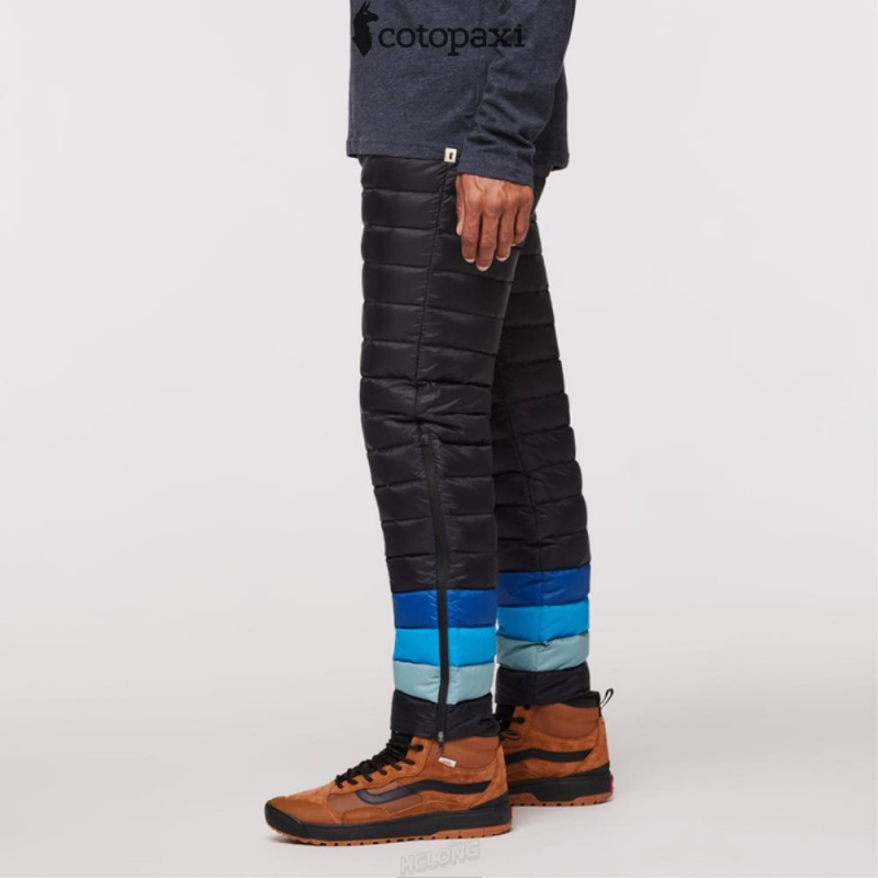 Cotopaxi Fuego Down Pant Black Stripes | CK25-C6-GH