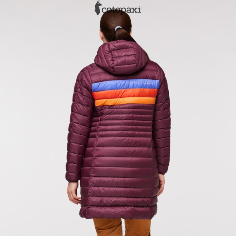 Cotopaxi Fuego Down Parka Wine Stripes | LA20-G2-KJ