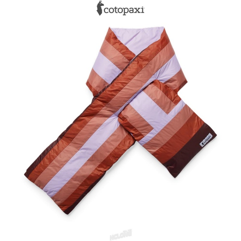 Cotopaxi Fuego Down Scarf Thistle Stripes | UK80-A6-BU