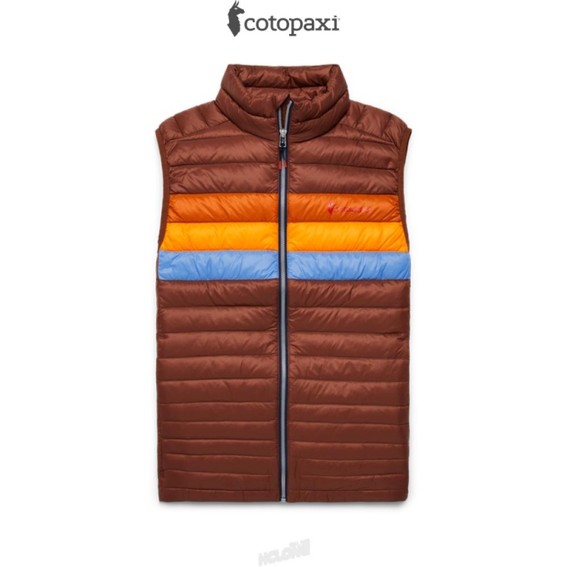 Cotopaxi Fuego Down Vest Acorn Stripes | VM39-Z7-AG