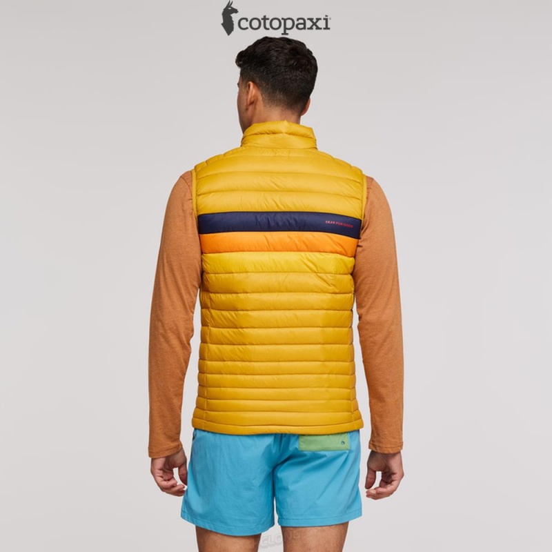 Cotopaxi Fuego Down Vest Amber Stripes | YK27-J5-WE