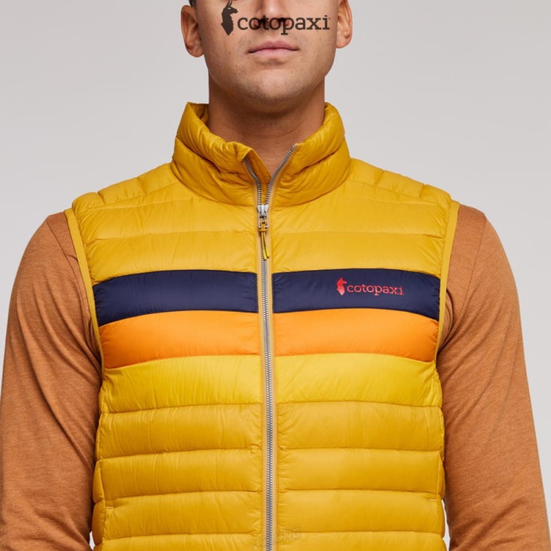 Cotopaxi Fuego Down Vest Amber Stripes | YK27-J5-WE