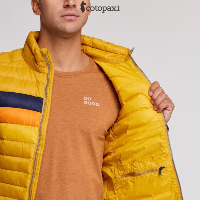 Cotopaxi Fuego Down Vest Amber Stripes | YK27-J5-WE