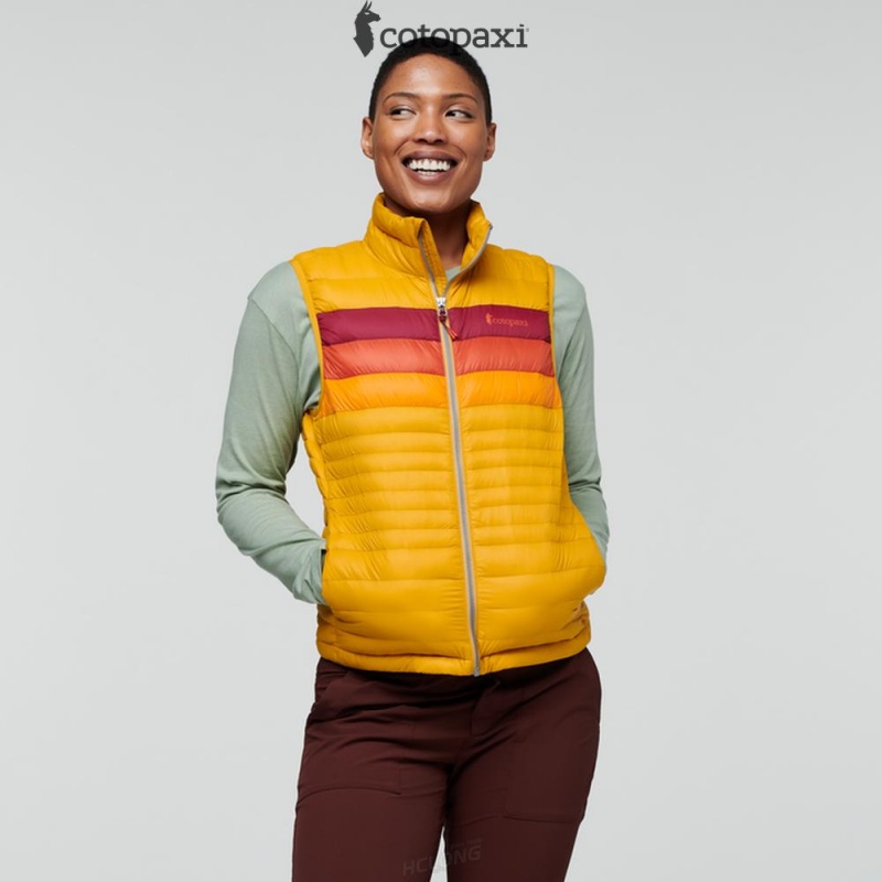 Cotopaxi Fuego Down Vest Amber Stripes | QA22-R1-RY