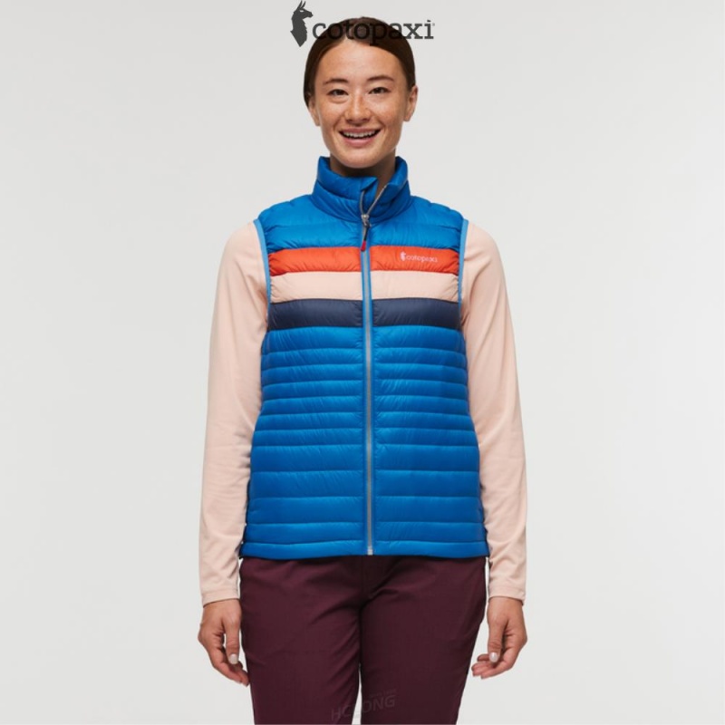 Cotopaxi Fuego Down Vest Atlantic Stripes | JZ27-A6-YI