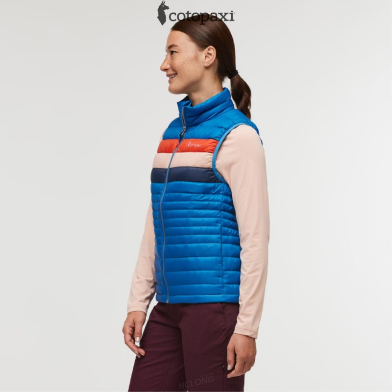 Cotopaxi Fuego Down Vest Atlantic Stripes | JZ27-A6-YI