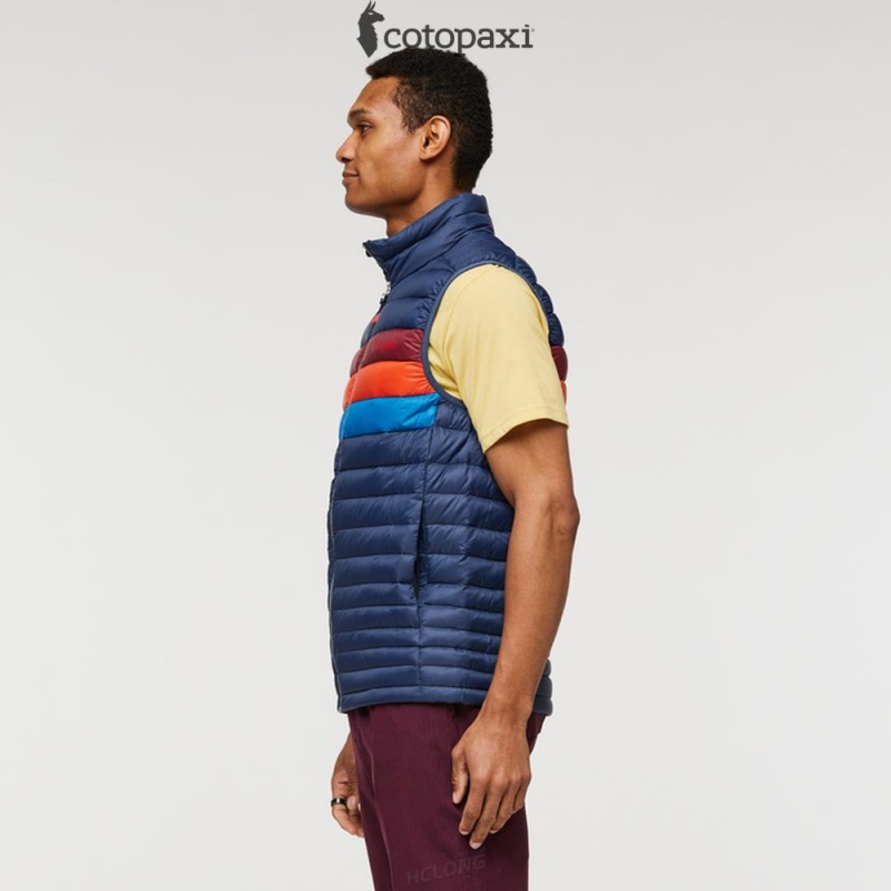 Cotopaxi Fuego Down Vest Ink Stripes | PQ44-W7-JF