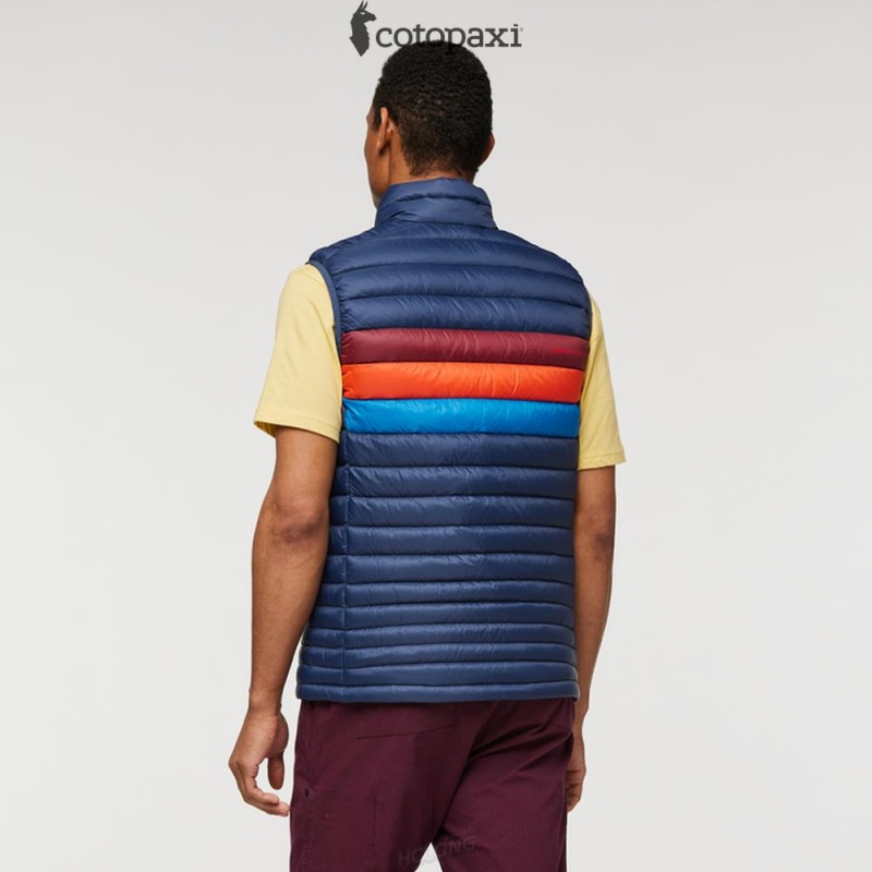 Cotopaxi Fuego Down Vest Ink Stripes | PQ44-W7-JF