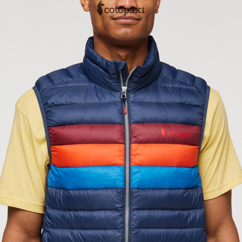 Cotopaxi Fuego Down Vest Ink Stripes | PQ44-W7-JF