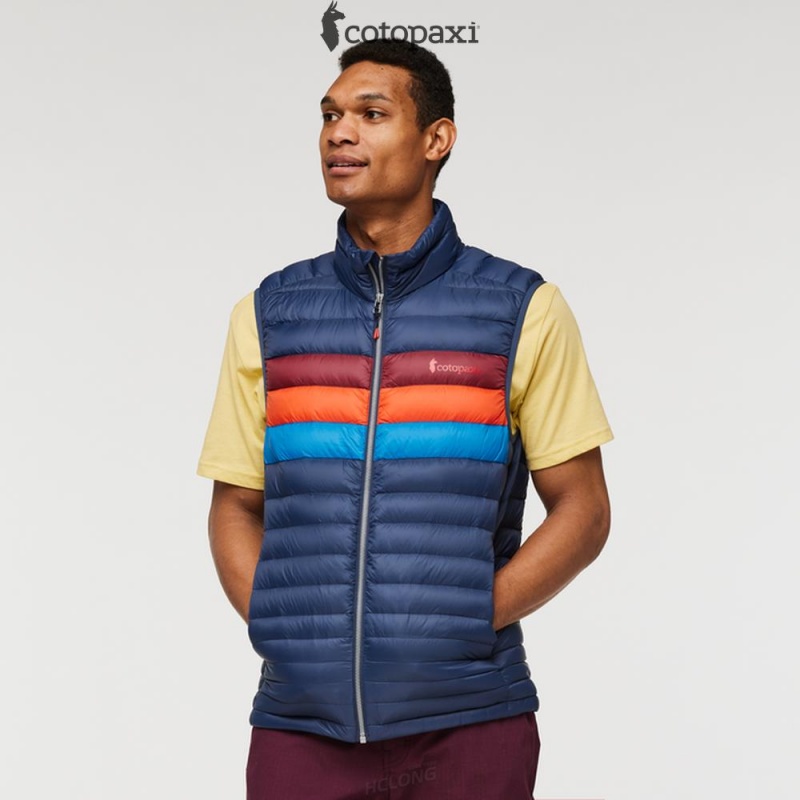 Cotopaxi Fuego Down Vest Ink Stripes | PQ44-W7-JF