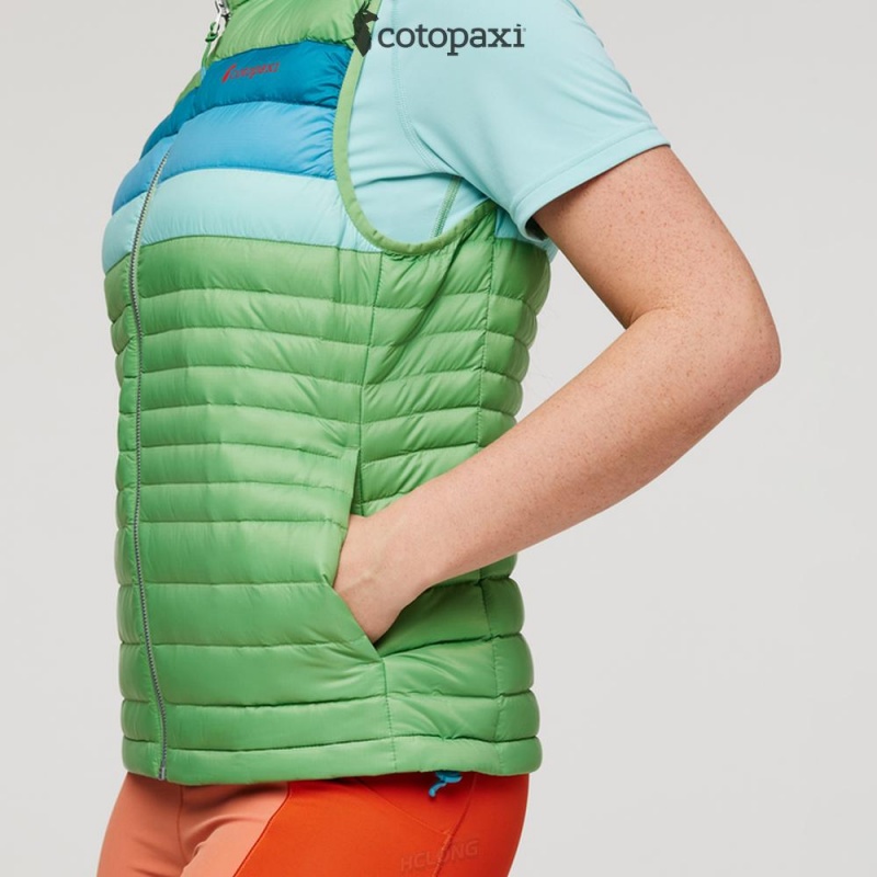 Cotopaxi Fuego Down Vest Kelp Stripes | AP67-J5-VH