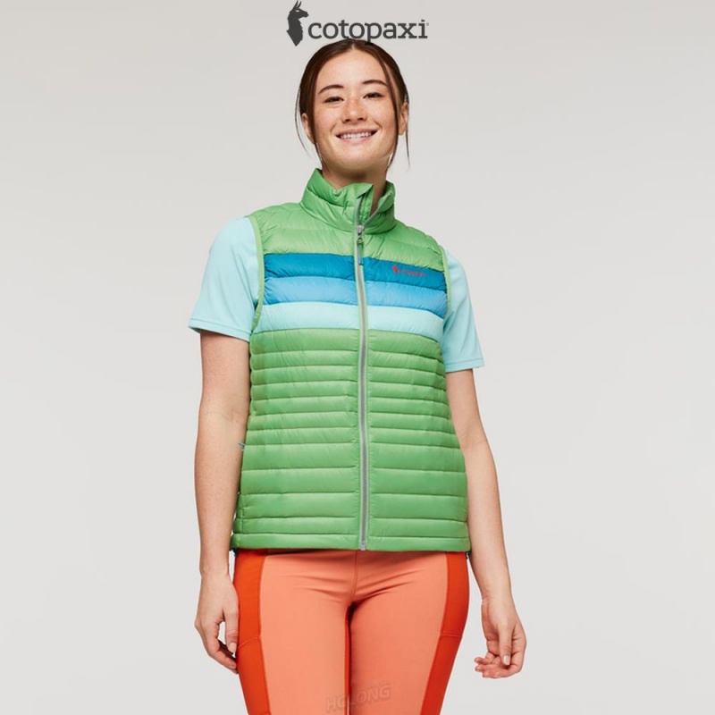 Cotopaxi Fuego Down Vest Kelp Stripes | AP67-J5-VH