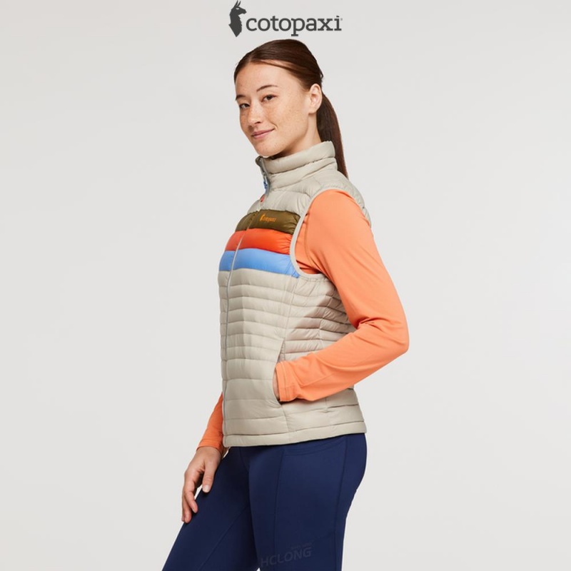 Cotopaxi Fuego Down Vest Pebble Stripes | ZY22-M7-QE