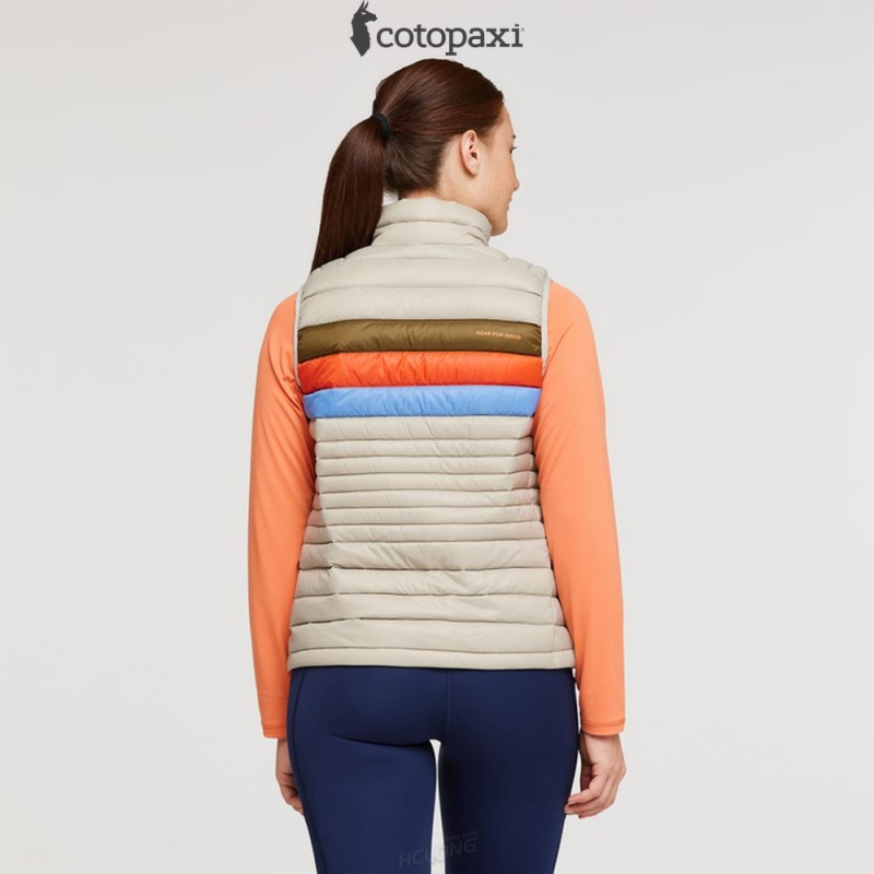 Cotopaxi Fuego Down Vest Pebble Stripes | ZY22-M7-QE