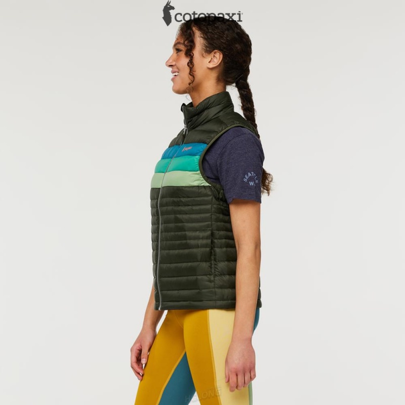 Cotopaxi Fuego Down Vest Woods Stripes | TZ57-D9-XX