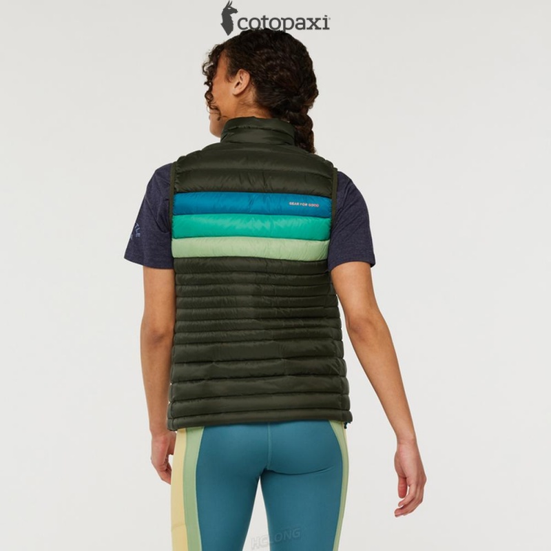 Cotopaxi Fuego Down Vest Woods Stripes | TZ57-D9-XX