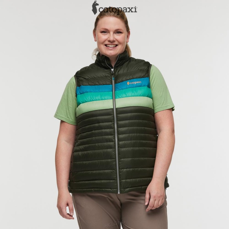 Cotopaxi Fuego Down Vest Woods Stripes | TZ57-D9-XX