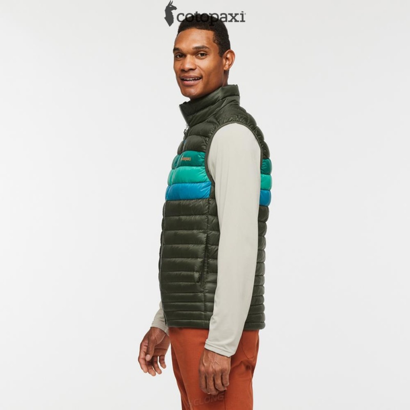 Cotopaxi Fuego Down Vest Woods Stripes | ZB13-C6-TA