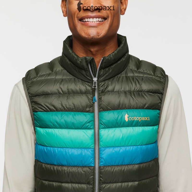 Cotopaxi Fuego Down Vest Woods Stripes | ZB13-C6-TA