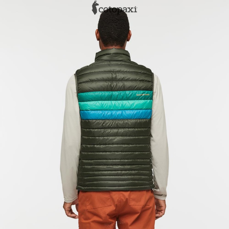 Cotopaxi Fuego Down Vest Woods Stripes | KF96-N8-JA