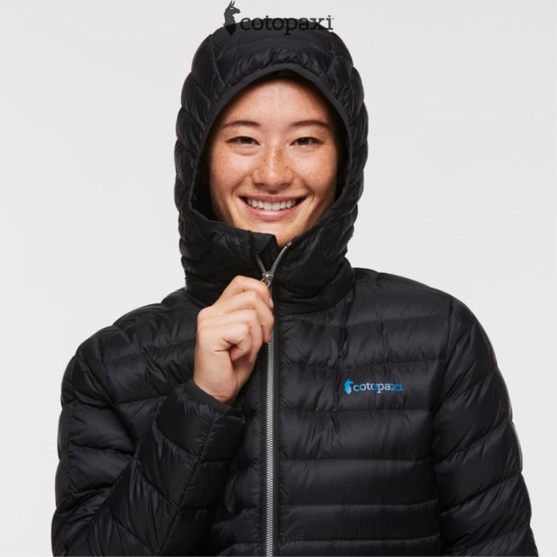 Cotopaxi Fuego Hooded Down Jacket Black | FO79-I3-QN