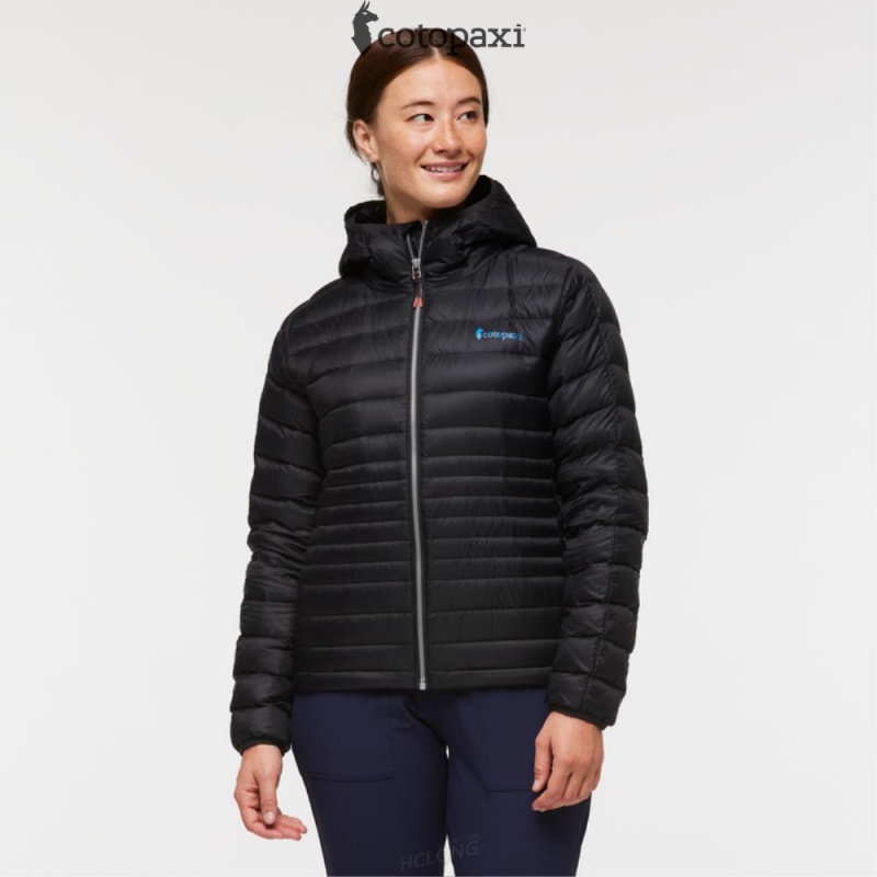 Cotopaxi Fuego Hooded Down Jacket Black | GG92-Q9-GH