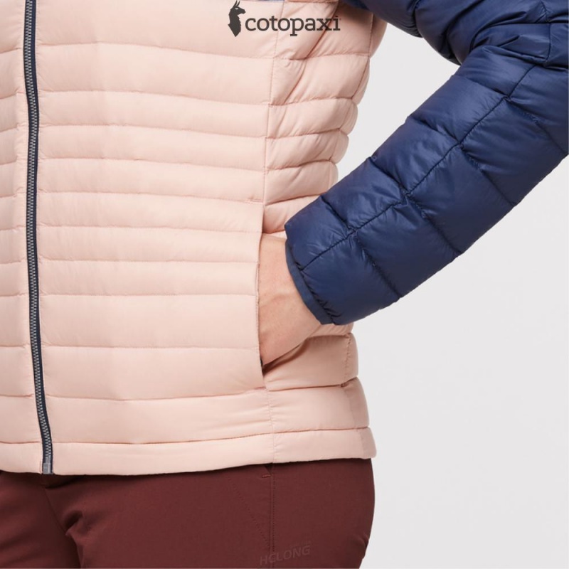 Cotopaxi Fuego Hooded Down Jacket Ink/Rosewood | NO69-A5-FZ