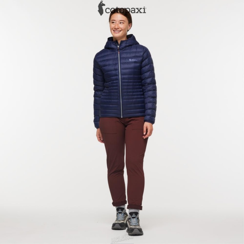 Cotopaxi Fuego Hooded Down Jacket Maritime | GG13-Z9-FR