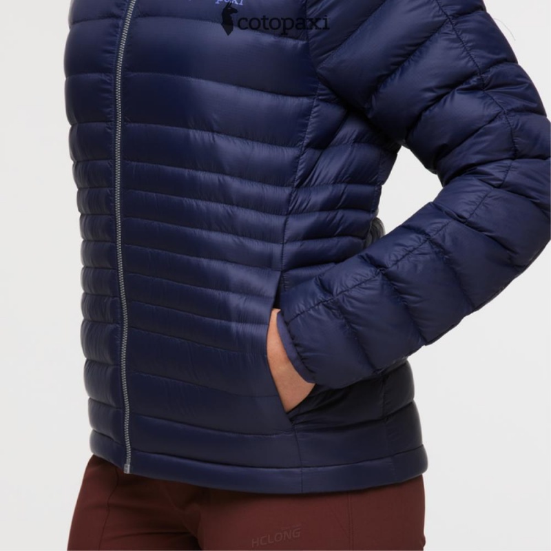 Cotopaxi Fuego Hooded Down Jacket Maritime | GG13-Z9-FR