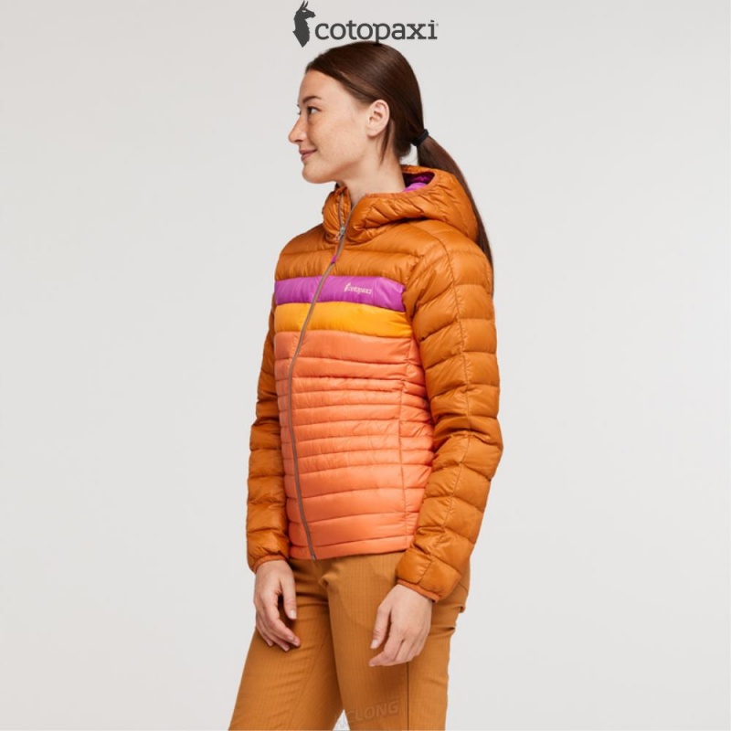 Cotopaxi Fuego Hooded Down Jacket Mezcal/Nectar | OJ51-B0-VL