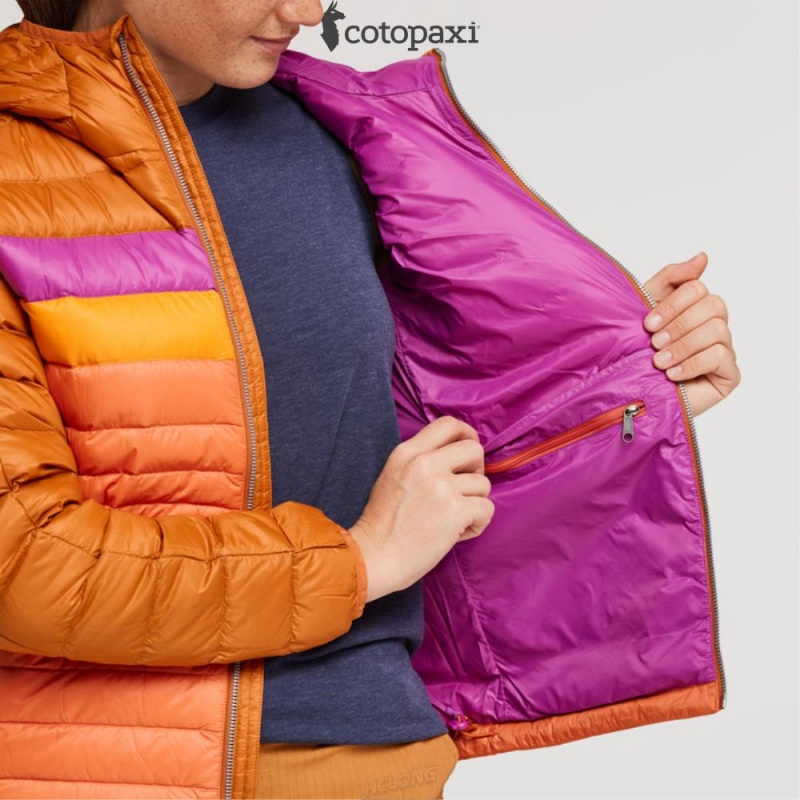 Cotopaxi Fuego Hooded Down Jacket Mezcal/Nectar | OJ51-B0-VL