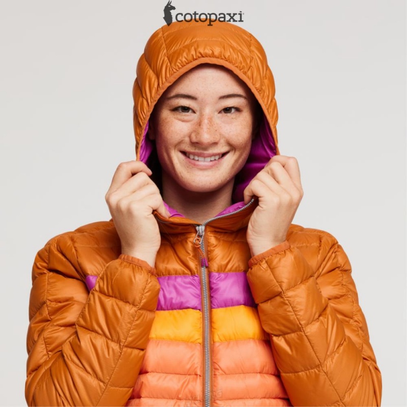 Cotopaxi Fuego Hooded Down Jacket Mezcal/Nectar | OJ51-B0-VL