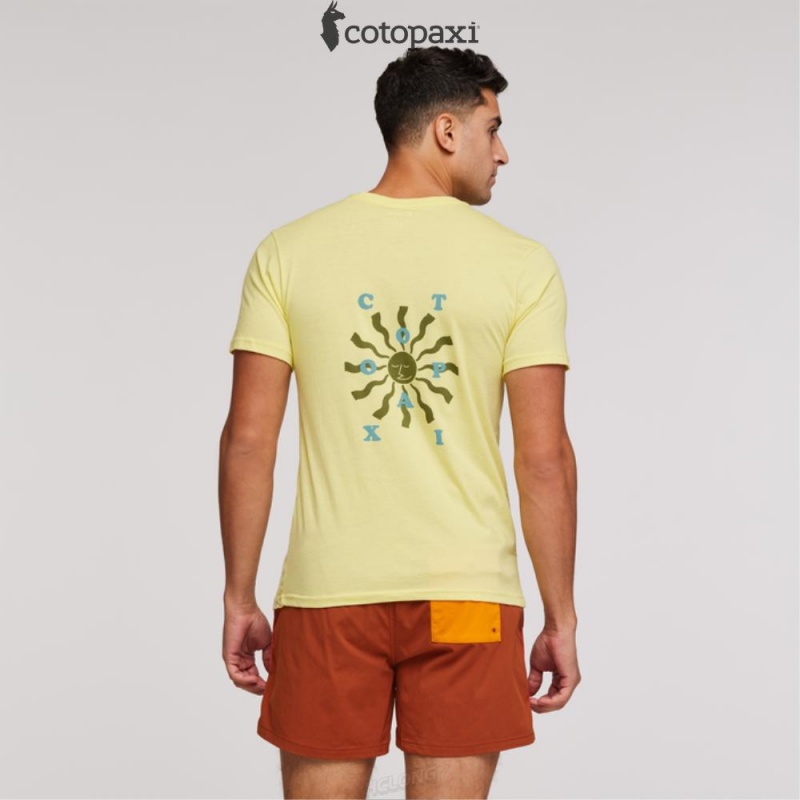 Cotopaxi Happy Day T-Shirt Lemonade | SR70-X3-SY