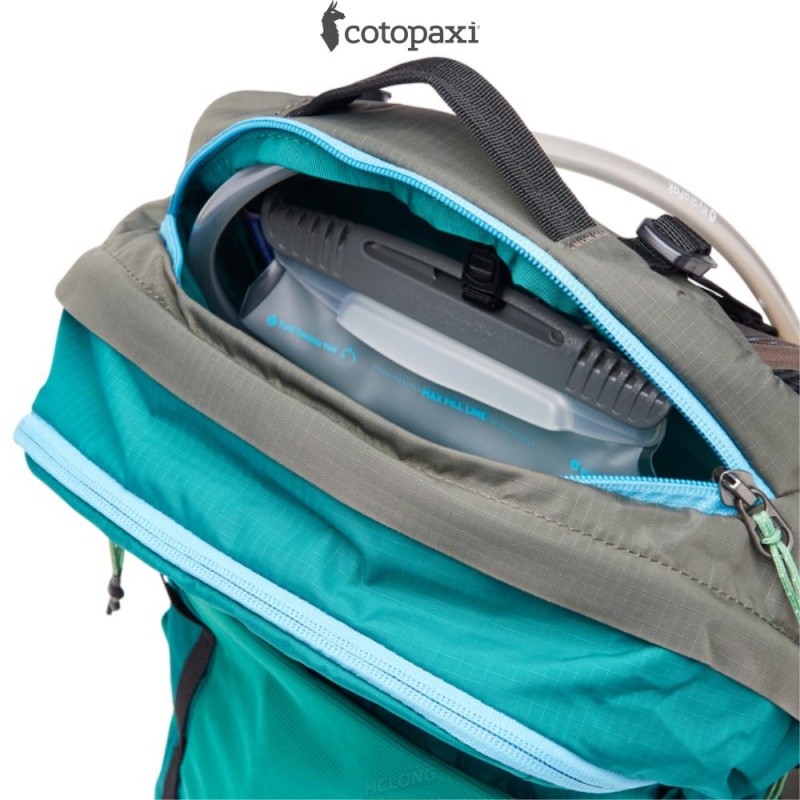 Cotopaxi Lagos 25L Hydration Pack Greenery/Iron | IV15-M1-PV