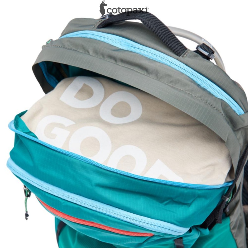 Cotopaxi Lagos 25L Hydration Pack Greenery/Iron | IV15-M1-PV