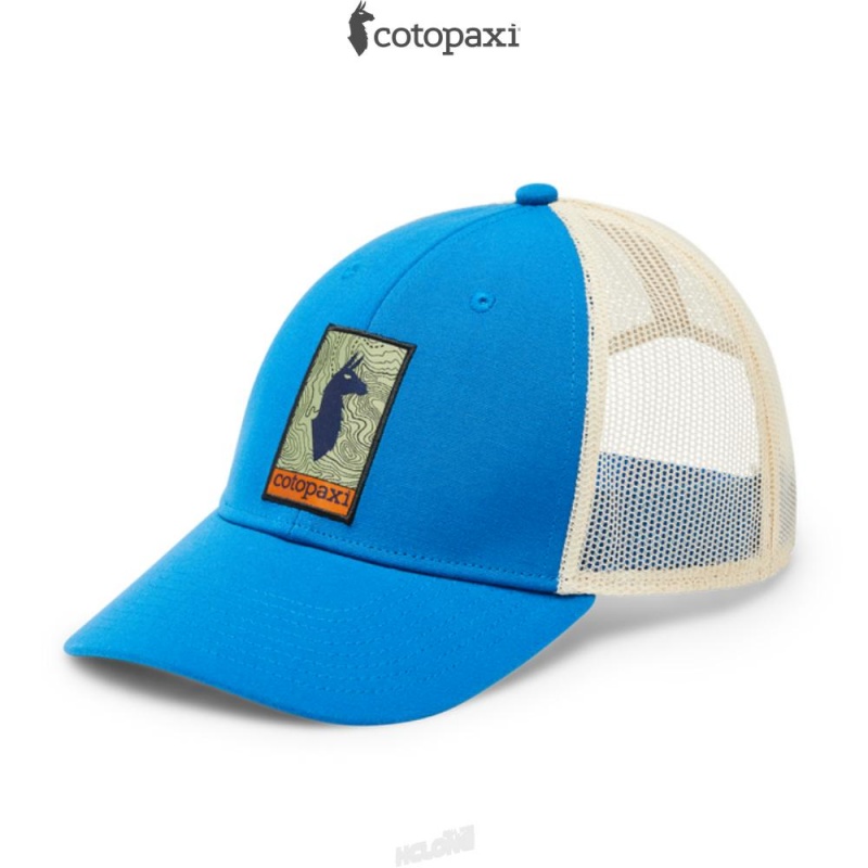 Cotopaxi Llama Map Trucker Hat Atlantic | FJ63-P9-XX