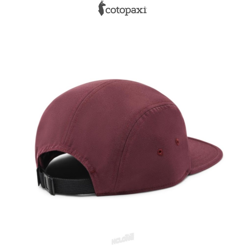 Cotopaxi Llama Stripes 5-Panel Hat Wine | AJ75-V0-NM