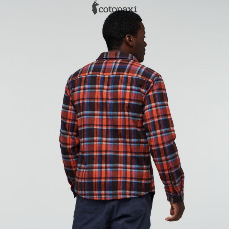 Cotopaxi Mero Organic Flannel Shirt Cavern Plaid | VE39-N4-VP