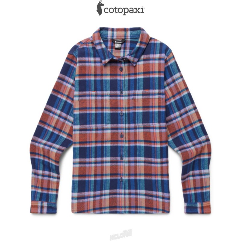 Cotopaxi Mero Organic Flannel Shirt Ink Plaid | EM84-W9-RL