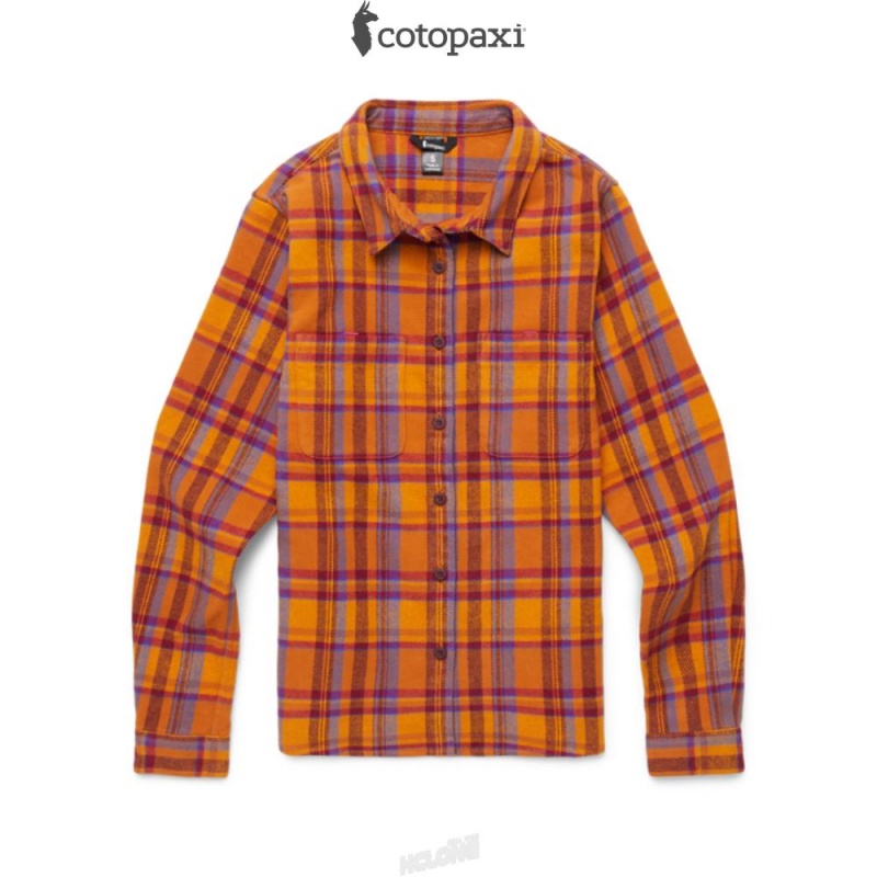 Cotopaxi Mero Organic Flannel Shirt Sienna Plaid | FH23-W9-HV