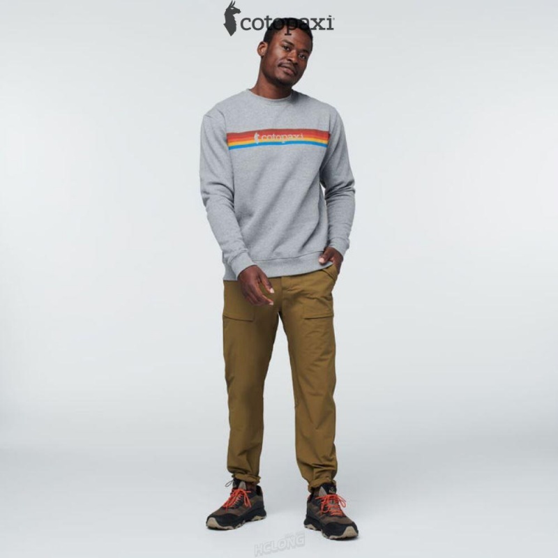 Cotopaxi On The Horizon Crew Sweatshirt Heather Grey | CH34-R1-QY