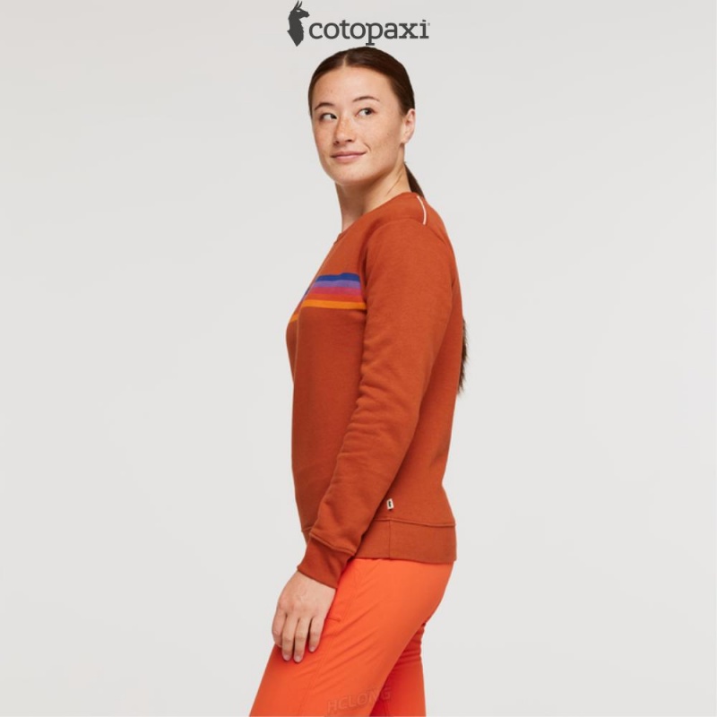 Cotopaxi On The Horizon Crew Sweatshirt Spice | IH61-F2-NC