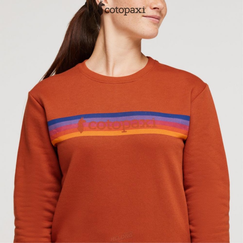 Cotopaxi On The Horizon Crew Sweatshirt Spice | IH61-F2-NC