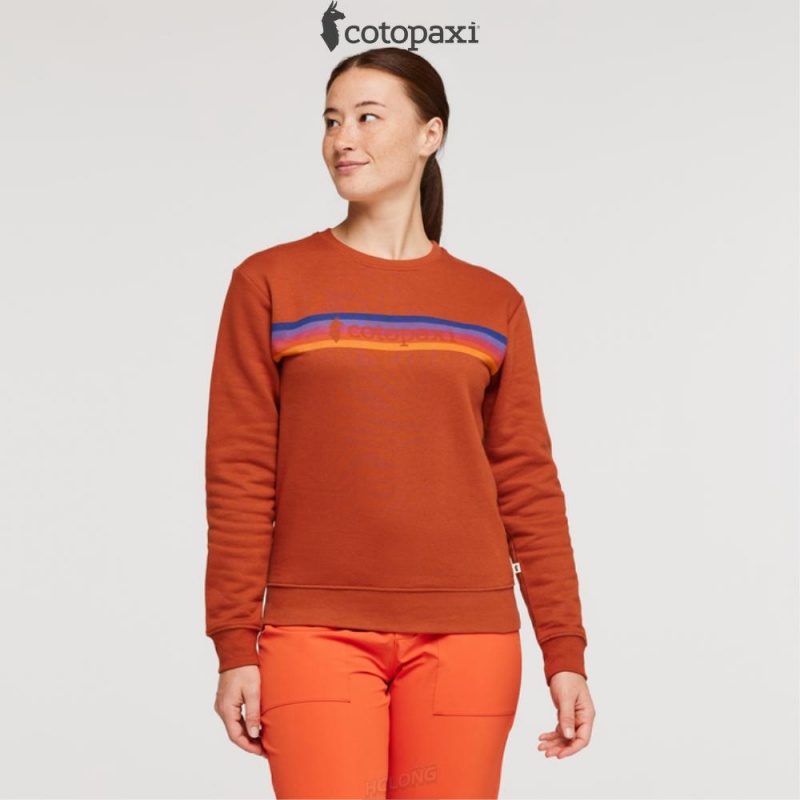 Cotopaxi On The Horizon Crew Sweatshirt Spice | IH61-F2-NC