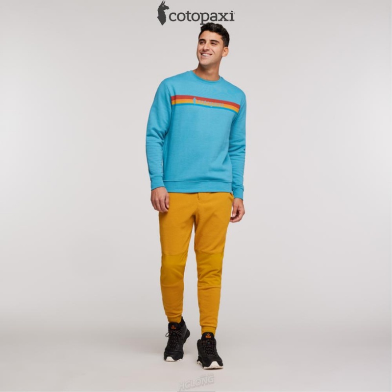 Cotopaxi On The Horizon Crew Sweatshirt Poolside | XB93-N9-ES