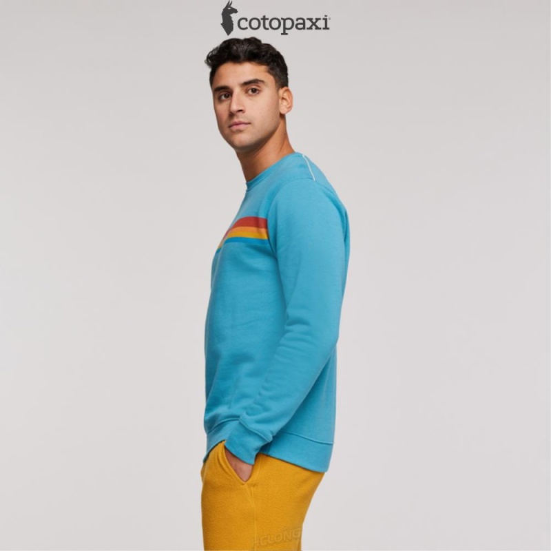 Cotopaxi On The Horizon Crew Sweatshirt Poolside | XB93-N9-ES