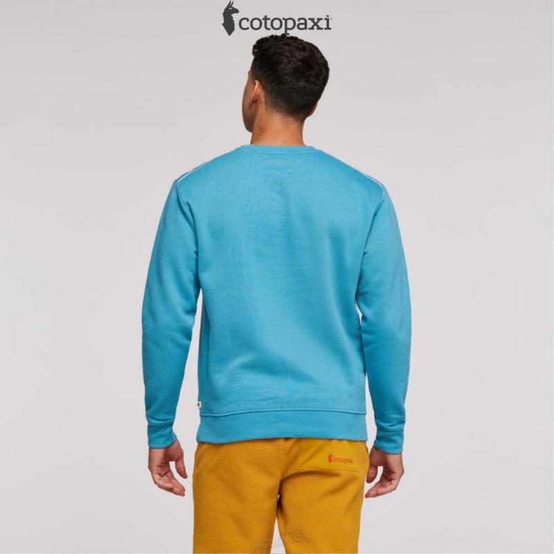 Cotopaxi On The Horizon Crew Sweatshirt Poolside | XB93-N9-ES