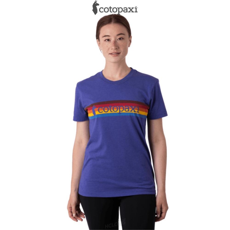 Cotopaxi On The Horizon T-Shirt Blue Violet | EB75-A3-UT