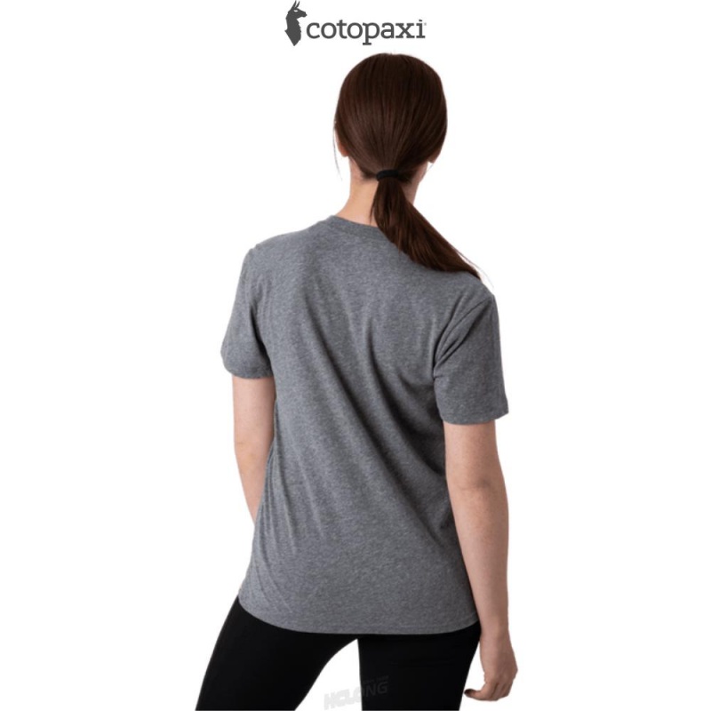 Cotopaxi On The Horizon T-Shirt Heather Grey | KE19-V1-ZD