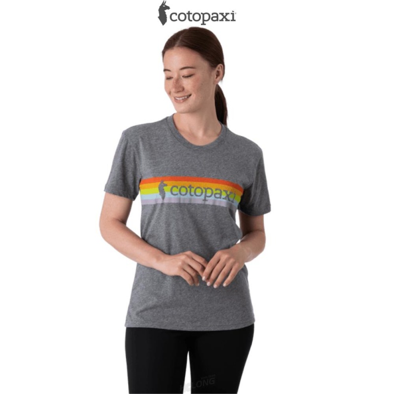 Cotopaxi On The Horizon T-Shirt Heather Grey | KE19-V1-ZD